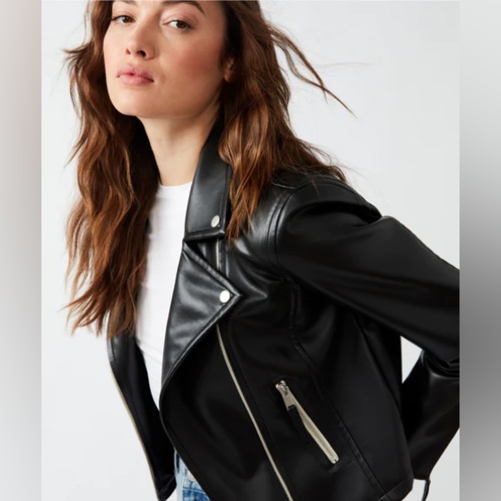 STEVE MADDEN leather Moto jacket NWT
